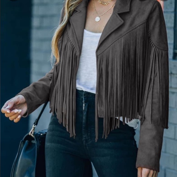 Jackets & Blazers - Tazzled Dark Grey Jacket